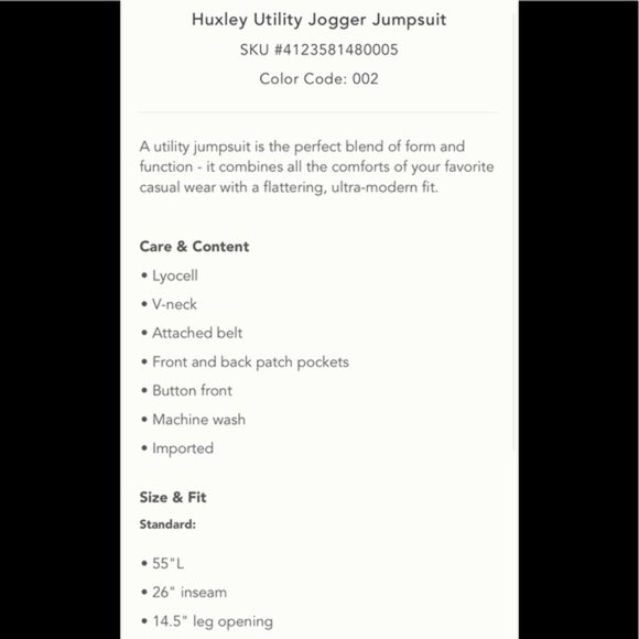 Anthropologie Pants & Jumpsuits Anthropologie Huxley Utility